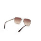 French Connection Mens Full Frame Non Polarized Rectangular Sunglasses - FC7608 C2