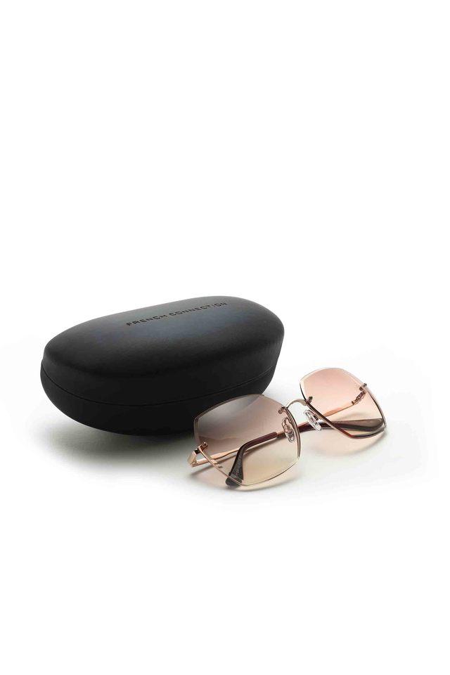 FCUK Womens Full Frame Non Polarized Rectangular Sunglasses - FC7610 C3 60 S