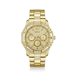 Guess Champagne Round Dial Analog Men Watch - GW0990G2 - KRISHNA WATCH COMPANY
