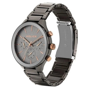 Police Quartz Multifunction Grey Dial Metal Strap Watch for Men - NEPL15936JSGY13M - KRISHNA WATCH COMPANY