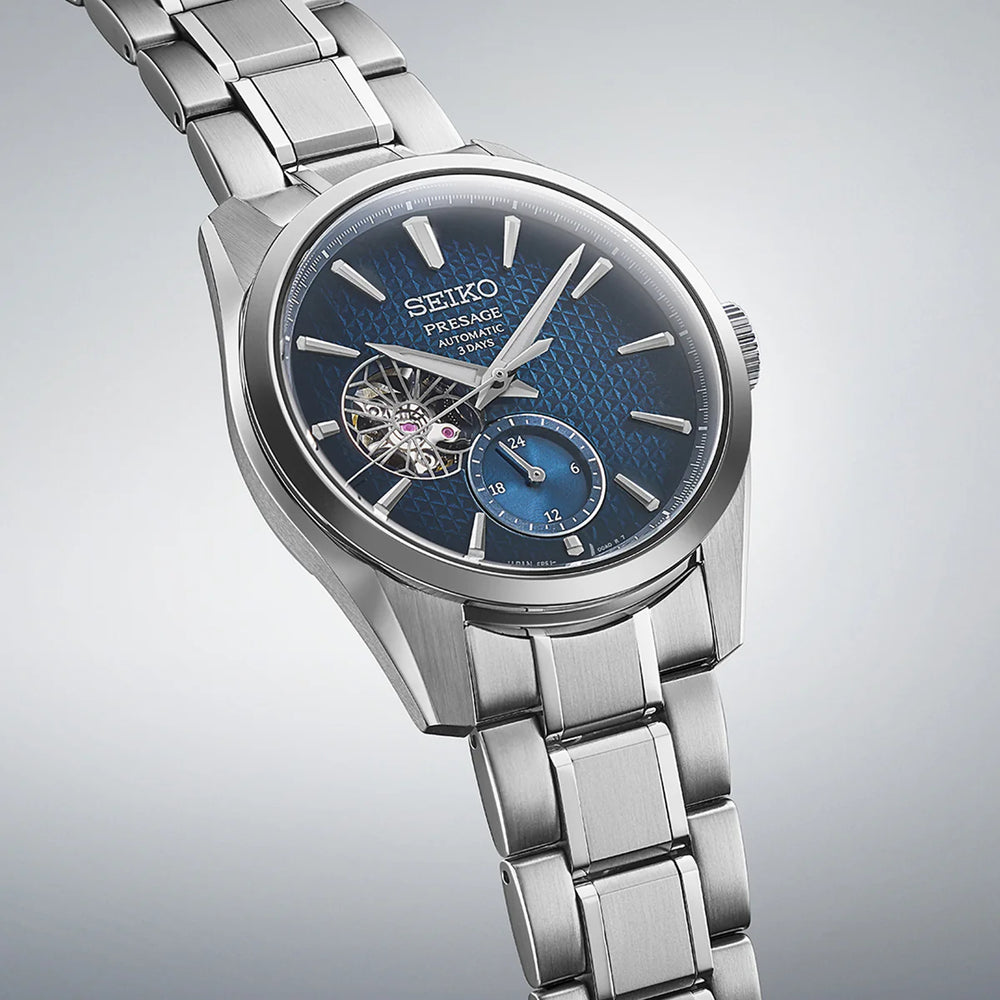SEIKO Presage Ao Sharp-Edged Open Heart - SPB417J1 - KRISHNA WATCH COMPANY