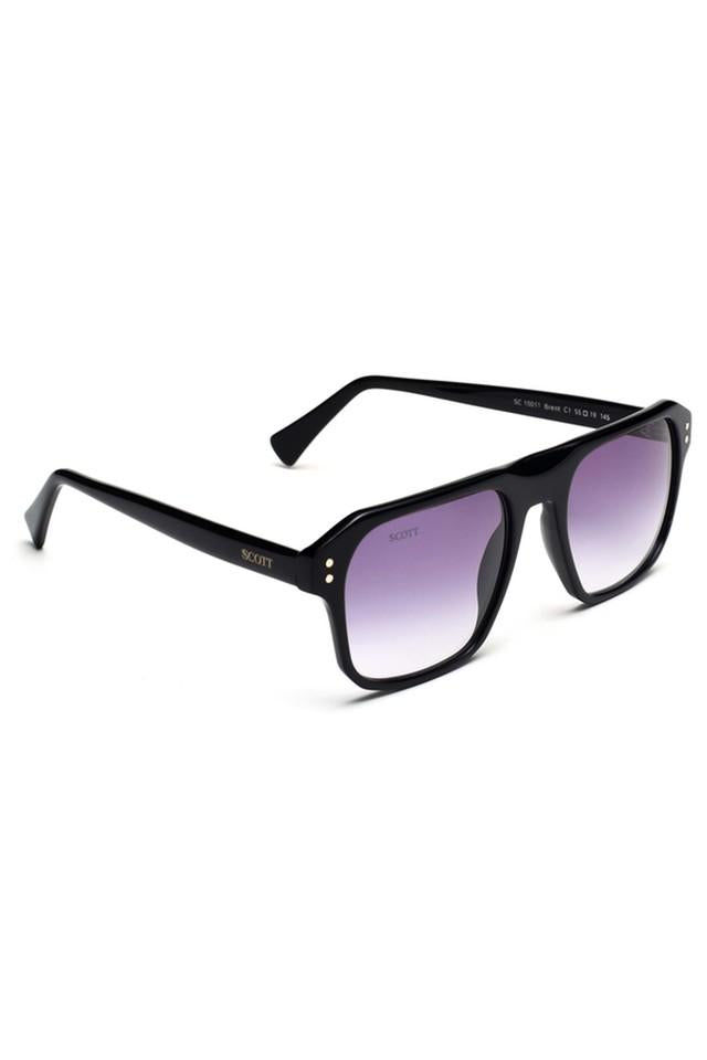 Scott Mens SC 10011 C1 55 S Full Rim Non-Polarized Rectangular Sunglasses