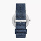 Skagen Kuppel Two-Hand Sub-Second Blue Kvadrat Wool Watch SKW6894