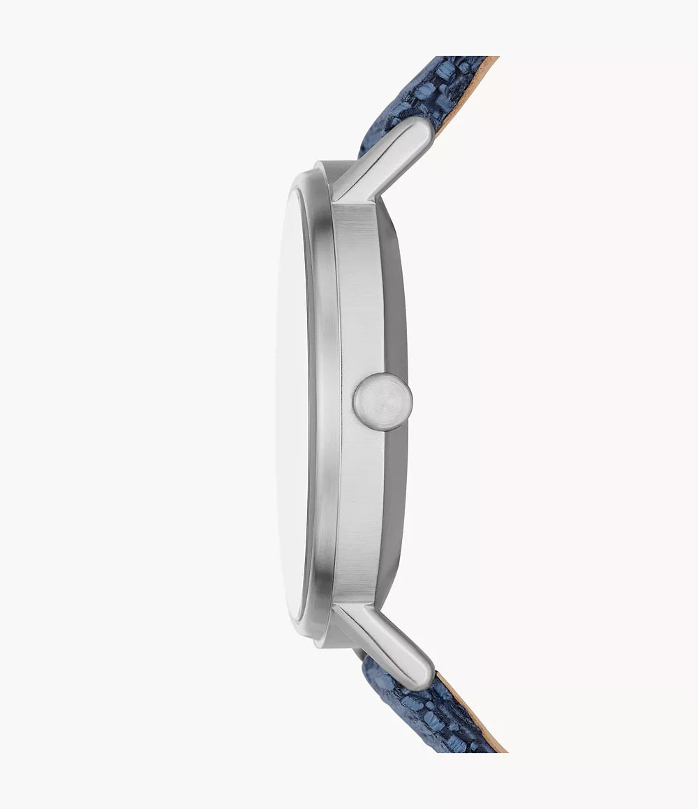 Skagen Kuppel Two-Hand Sub-Second Blue Kvadrat Wool Watch SKW6894