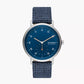 Skagen Kuppel Two-Hand Sub-Second Blue Kvadrat Wool Watch SKW6894