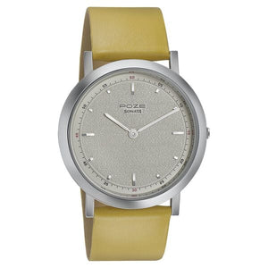 Sonata Poze Quartz Analog White Dial Leather Strap Watch for Men SP70008SL02 - KRISHNA WATCH COMPANY