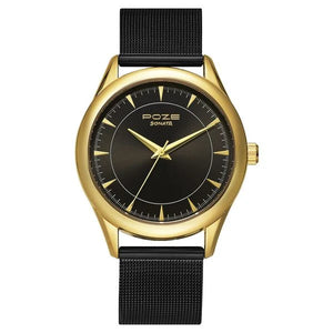 Sonata Poze by Sonata Quartz Analog Black Dial Stainless Steel Strap Watch for Men SP70020KM02W - KRISHNA WATCH COMPANY