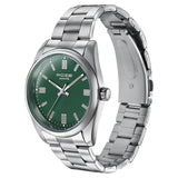 Sonata Poze Quartz Analog Green Dial Metal Strap Watch for Men sp70033sm01