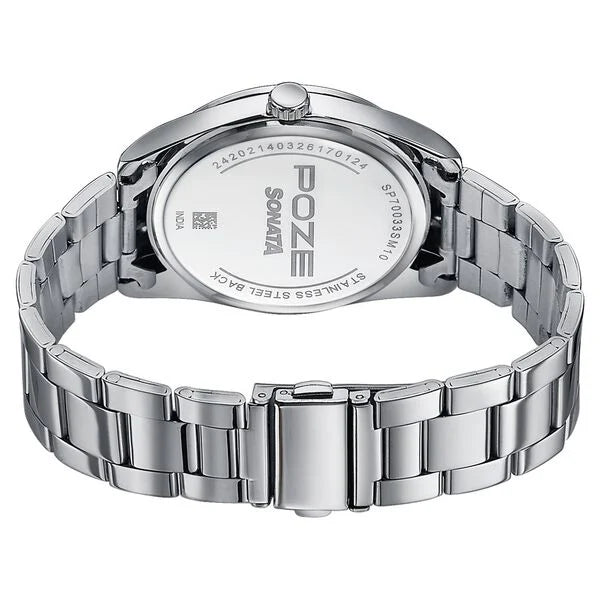 Poze By Sonata Quartz Analog Watch For Men - SP70033SM10W