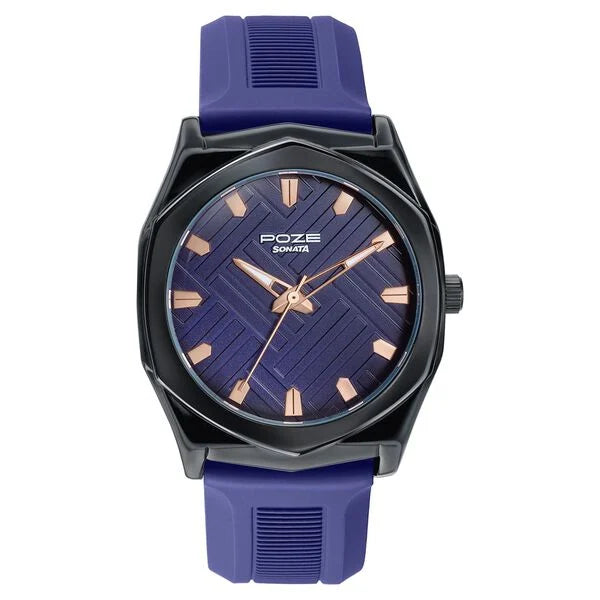 Poze By Sonata Quartz Analog Watch For Men SP70107NP01W - KRISHNA WATCH COMPANY
