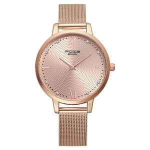 Poze by Sonata Quartz Analog Pink Dial Stainless Steel Strap Watch for Women SP80019WM01W - KRISHNA WATCH COMPANY