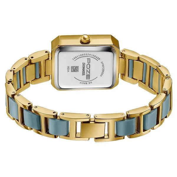 Sonata Poze Quartz Analog Watch For Women SP80129KD04W