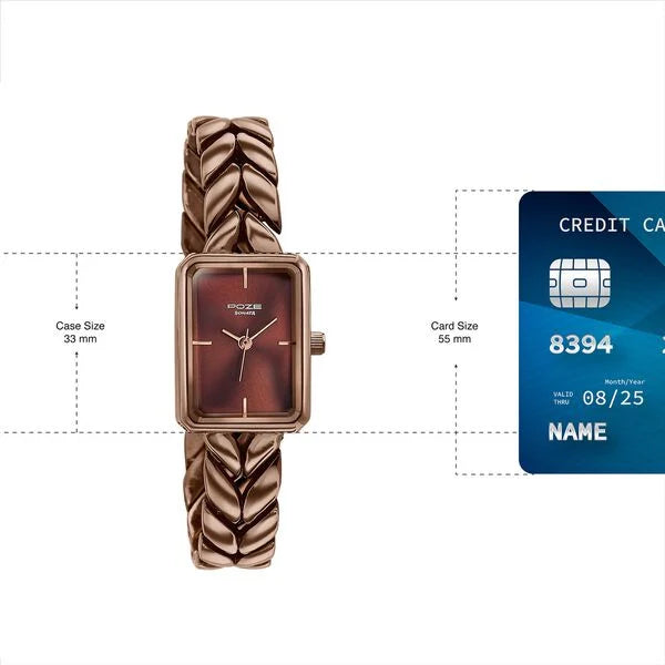 Poze By Sonata Quartz Analog Watch For Women - 80142KM01W