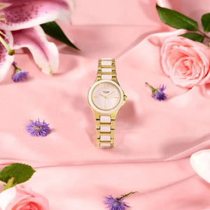 Poze By Sonata Quartz Analog Watch For Women - 80147KD01W - KRISHNA WATCH COMPANY