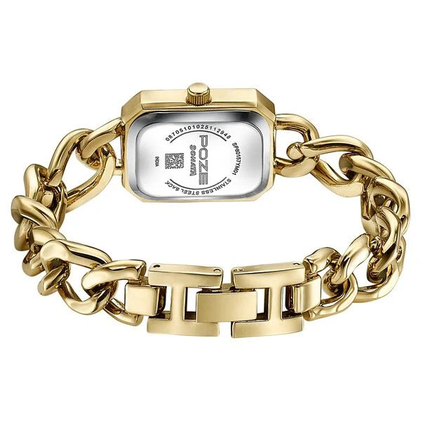 Poze By Sonata Quartz Analog Watch For Women sp80157ym01