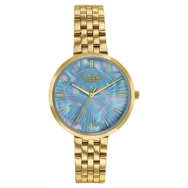 Poze By Sonata Quartz Analog Watch For Women sp80188ym01w