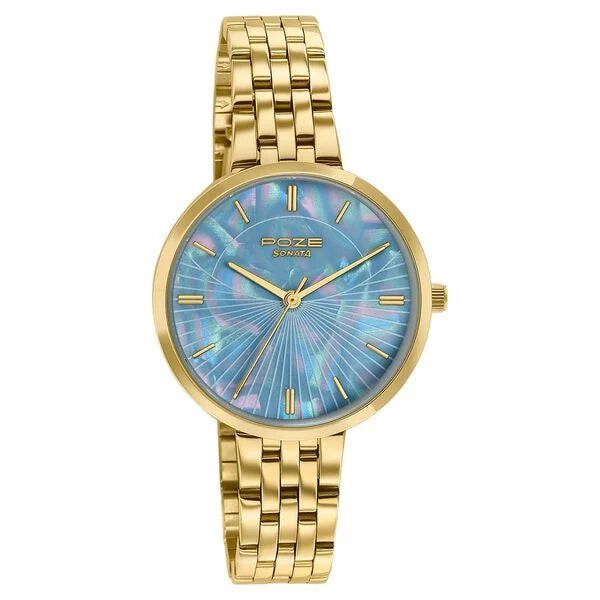 Poze By Sonata Quartz Analog Watch For Women sp80188ym01w