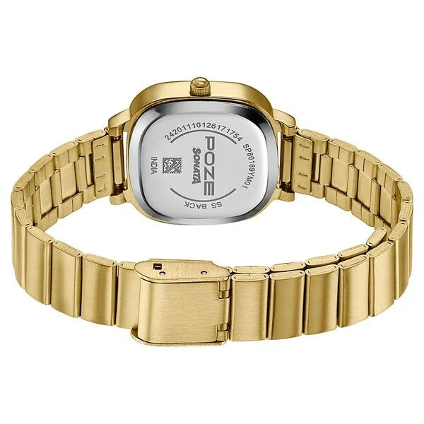 Poze By Sonata Quartz Analog Watch For Women sp80189ym01w
