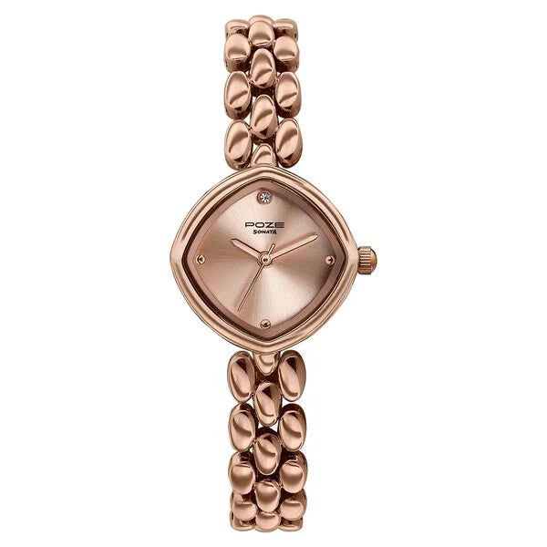 Sonata Poze Quartz Analog Watch For Women SP80191WM01W