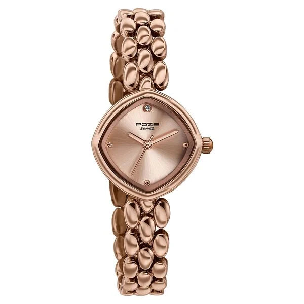 Sonata Poze Quartz Analog Watch For Women SP80191WM01W