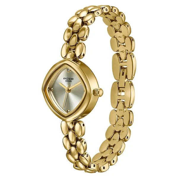 Sonata Poze Quartz Analog Watch For Women SP80191YM01W