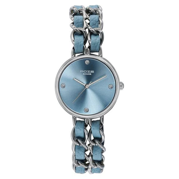 Sonata Poze Quartz Analog Watch For Women SP80192KD01W