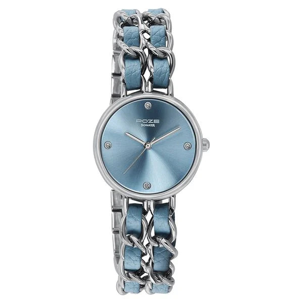 Sonata Poze Quartz Analog Watch For Women SP80192KD01W