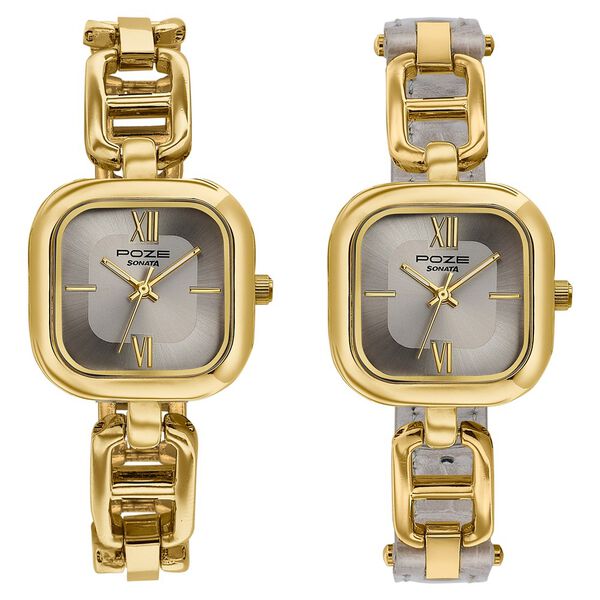 Sonata Poze Quartz Analog Watch For Women SP80194YM01W