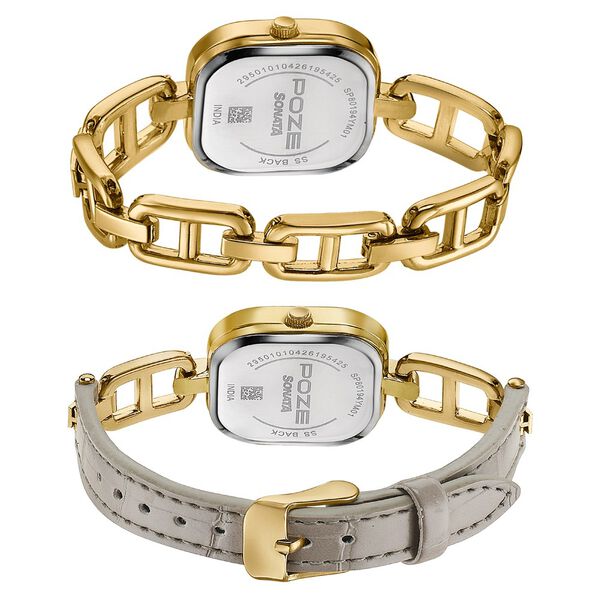 Sonata Poze Quartz Analog Watch For Women SP80194YM01W