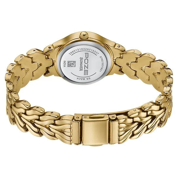 Sonata Poze Quartz Analog Watch For Women SP80195YM01W