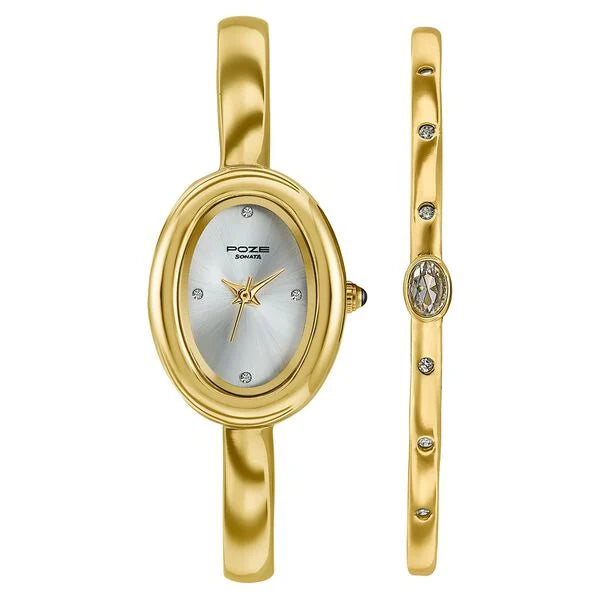 Sonata Poze Quartz Analog Watch For Women sp80197ym01wf