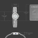 Poze By Sonata Quartz Analog White Mother of Pearl Dial Silver Metal Strap Watch For Women - SP80209SM01W