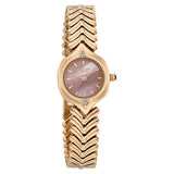 Poze By Sonata Quartz Analog Pink Mother of Pearl Dial Rose Gold Metal Strap Watch For Women sp80209wm01w