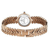 Poze By Sonata Quartz Analog Pink Mother of Pearl Dial Rose Gold Metal Strap Watch For Women sp80209wm01w