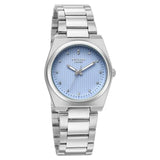 Poze By Sonata Quartz Analog Blue Dial Silver Metal Strap Watch For Women SP80210SM02W