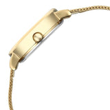 Poze By Sonata Quartz Analog Silver Dial Golden Metal Strap Watch For Women SP80211YM01W