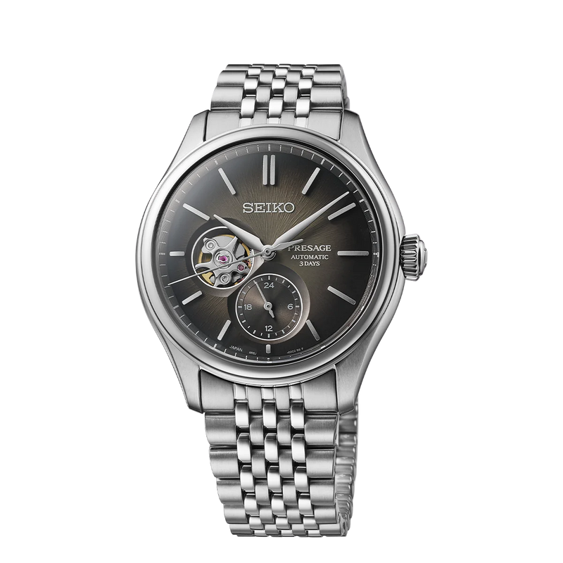 SEIKO Presage Classic Series ‘Sumi-iro’ Open heart - SPB471J1 - KRISHNA WATCH COMPANY