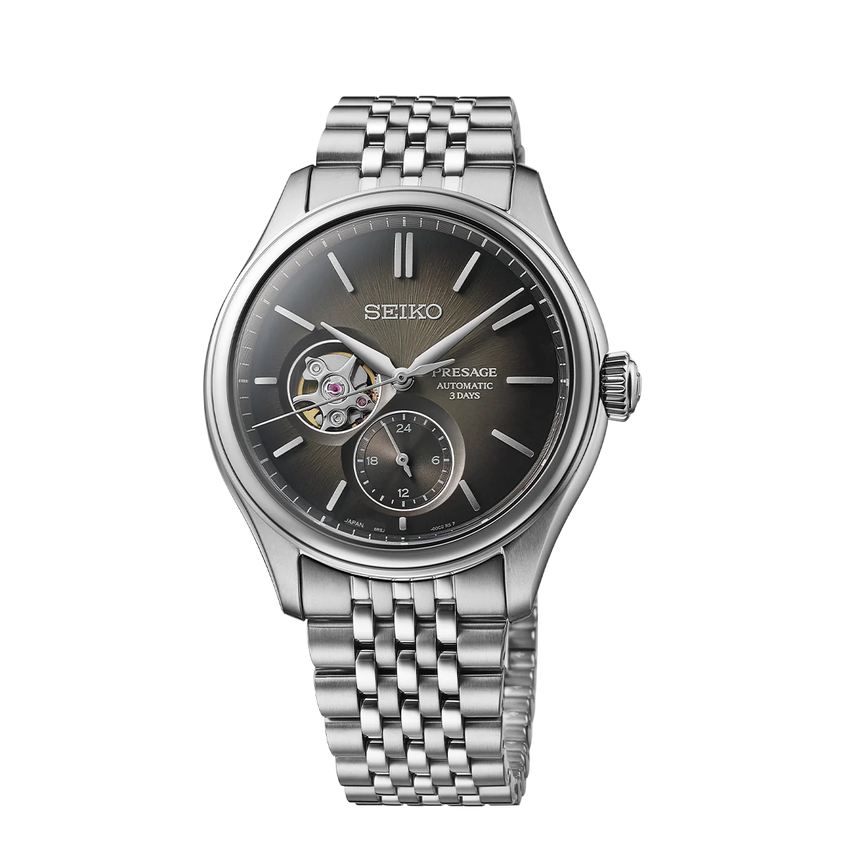 SEIKO Presage Classic Series ‘Sumi-iro’ Open heart - SPB471J1 - KRISHNA WATCH COMPANY