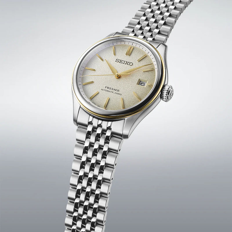Seiko Presage Classic Series in Delicate Cream Silk - SPB478J1 - KRISHNA WATCH COMPANY