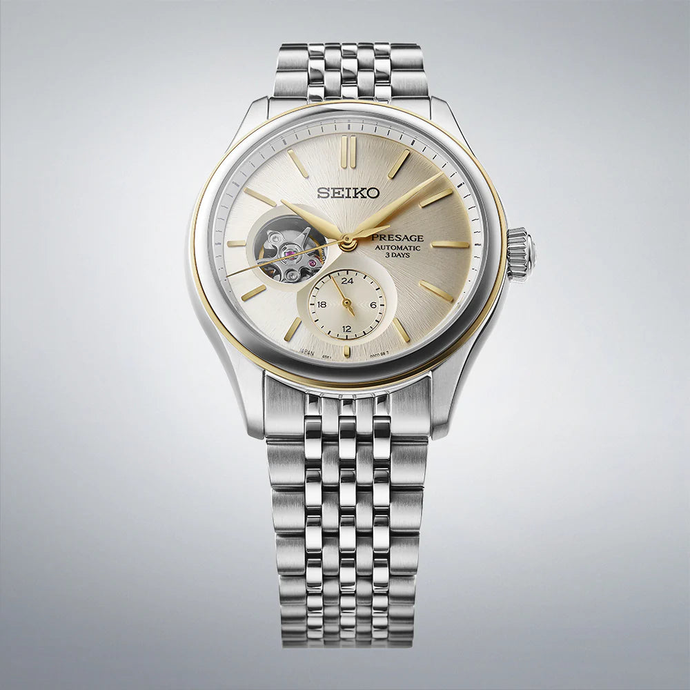 Seiko Presage Classic Cream Silk - SPB480J1 - KRISHNA WATCH COMPANY