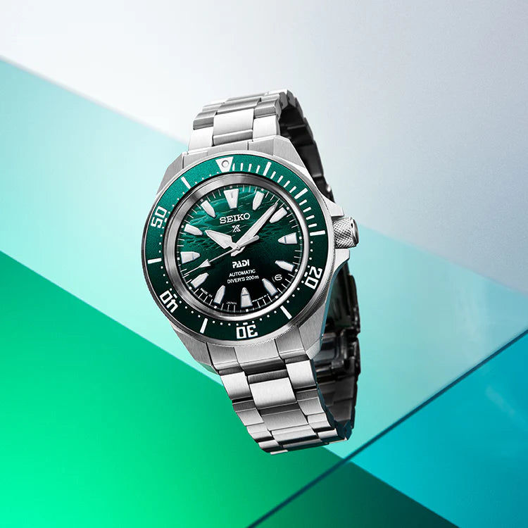 Seiko Prospex PADI 60th Anniversary 4R Compact Mechanical Diver’s Watch in Underwater - SRPL53K1 - KRISHNA WATCH COMPANY