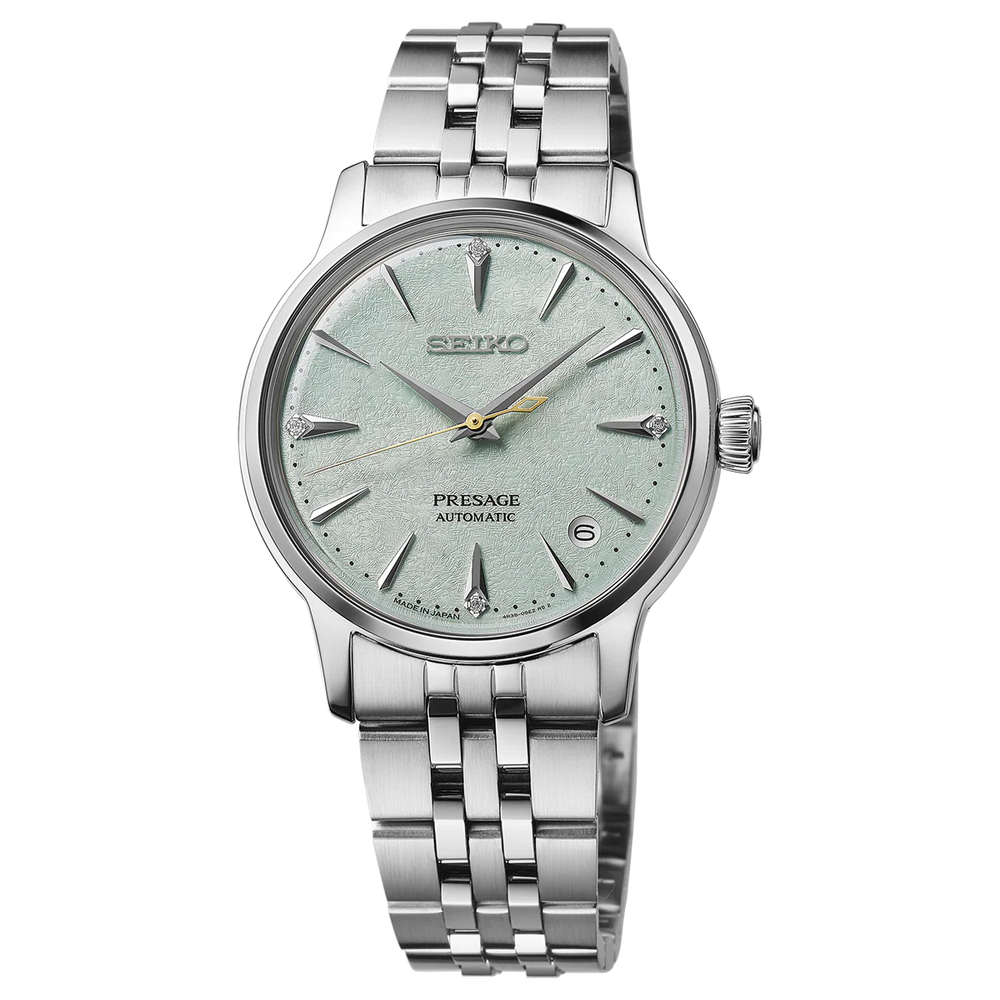 Seiko Presage ‘Frozen Mojito’ Diamond Cocktail Time - SRPL63J1 - KRISHNA WATCH COMPANY