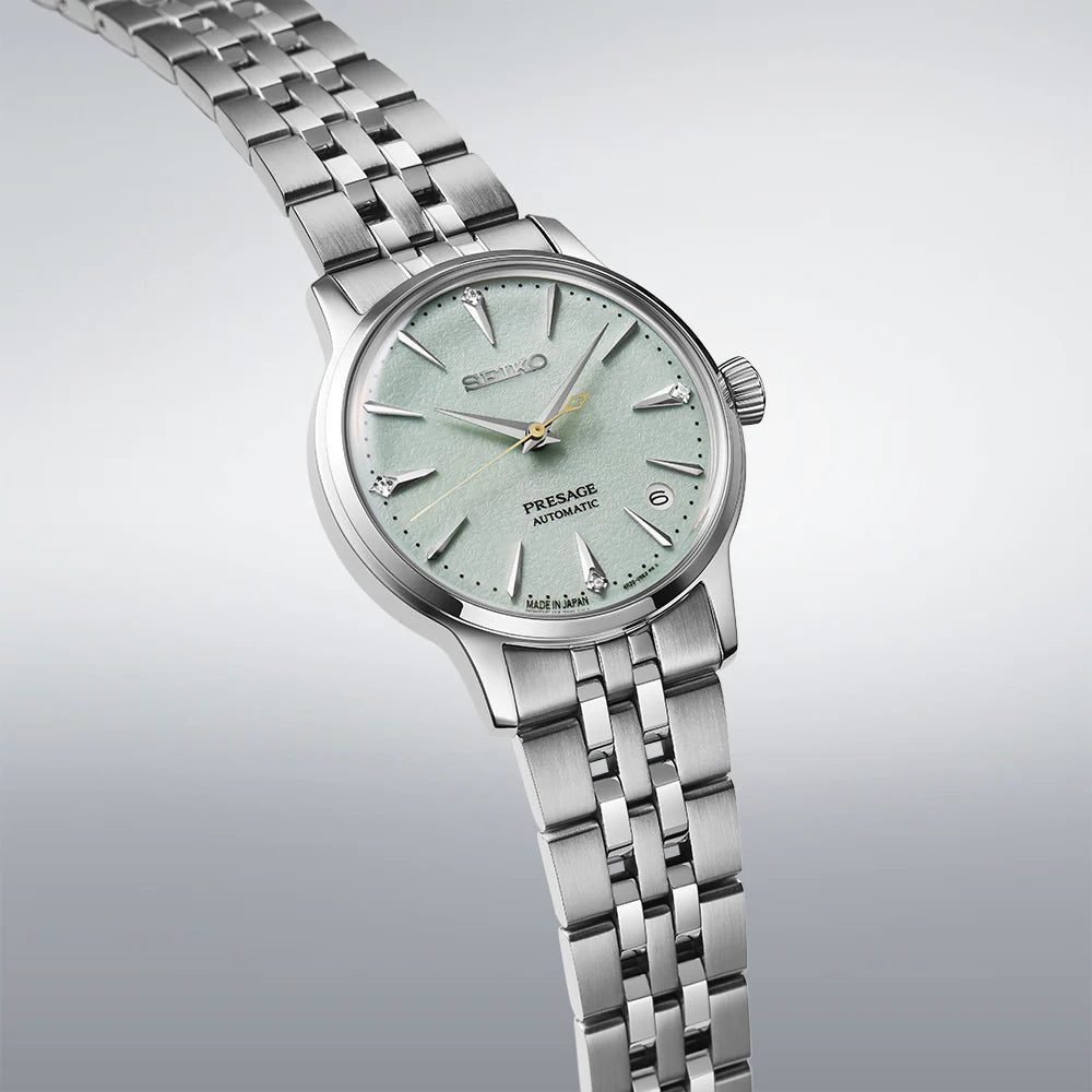Seiko Presage ‘Frozen Mojito’ Diamond Cocktail Time - SRPL63J1 - KRISHNA WATCH COMPANY