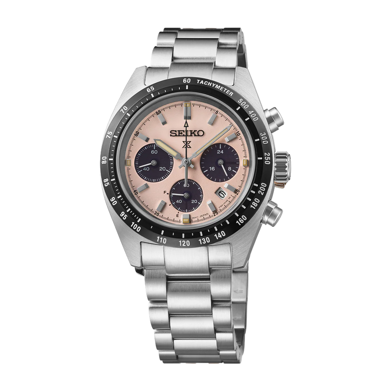 Seiko Prospex Speedtimer in Pale Pink - SSC963P1 - KRISHNA WATCH COMPANY