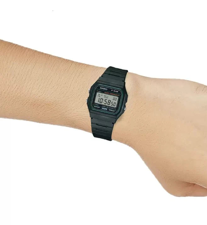 CASIO Green Digital Unisex Watch YOUTH F91W-3DG D246