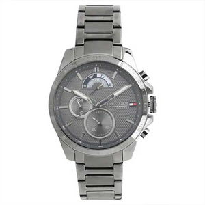 Tommy hilfiger Men Decker Round Grey Watches 1791347 - KRISHNA WATCH COMPANY