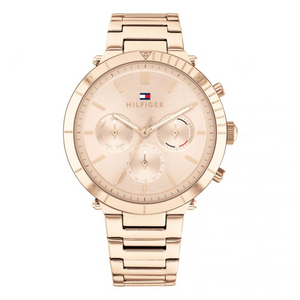 Tommy Hilfiger Carnation Gold Steel Women's Multi-function Watch - 1782347 - KRISHNA WATCH COMPANY