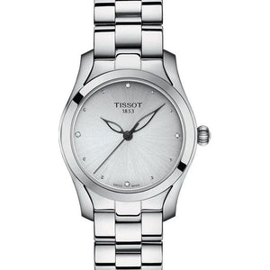 Tissot T-Wave Diamond Silver Dial Watch Women's T1122101103600 - KRISHNA WATCH COMPANY