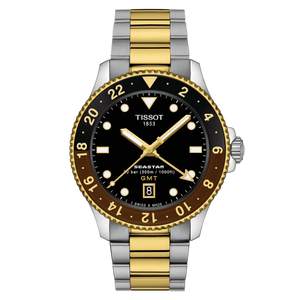 Tissot T-Sport Seastar 1000 Quartz GMT Watch for Men T1208522205100 - KRISHNA WATCH COMPANY