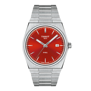 Tissot PRX Quartz Red Dial Men 40mm T1374101142100 - KRISHNA WATCH COMPANY